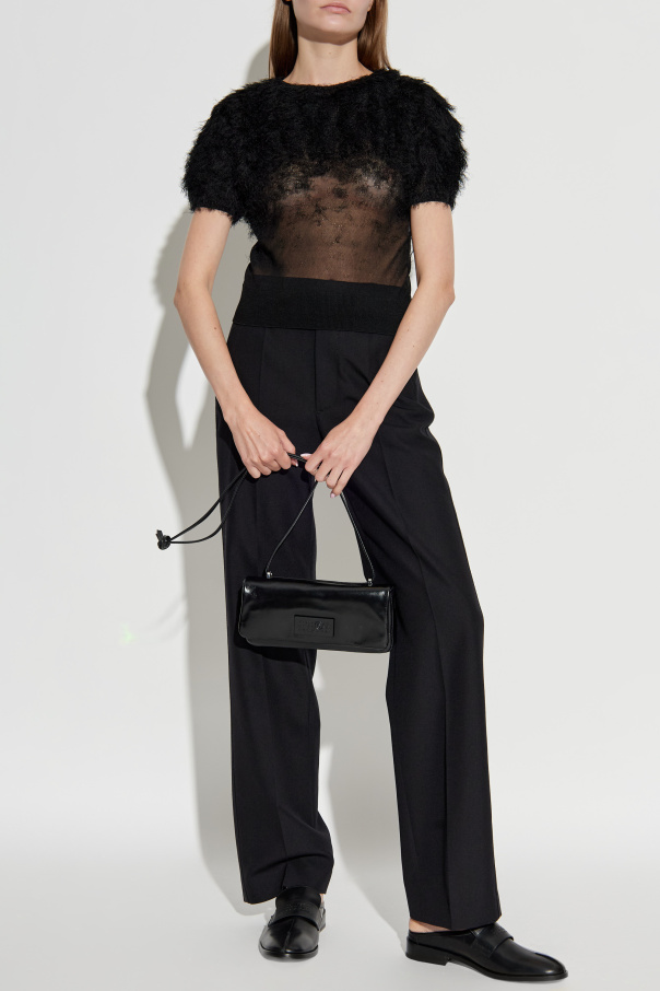 トップス MAISON MARGIELA Draped-panel bustier top Maison Margiela Corset Top in Black | FWRD